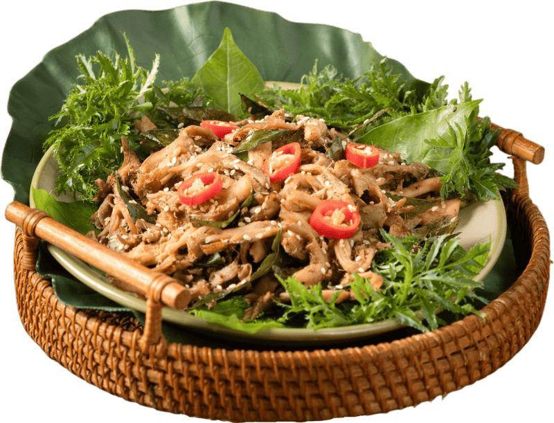 Nấm nướng lá mắc mật